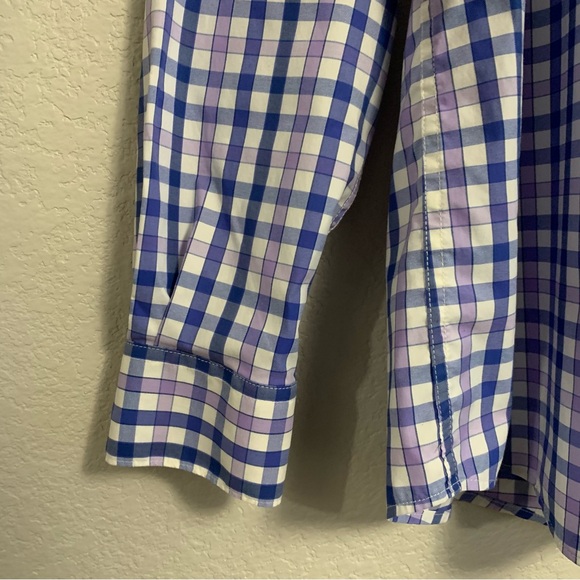 Barbour Shirt Mens L Check Plaid Creswell Tailored Fit Button Up Preppy Colorful - Picture 6 of 16